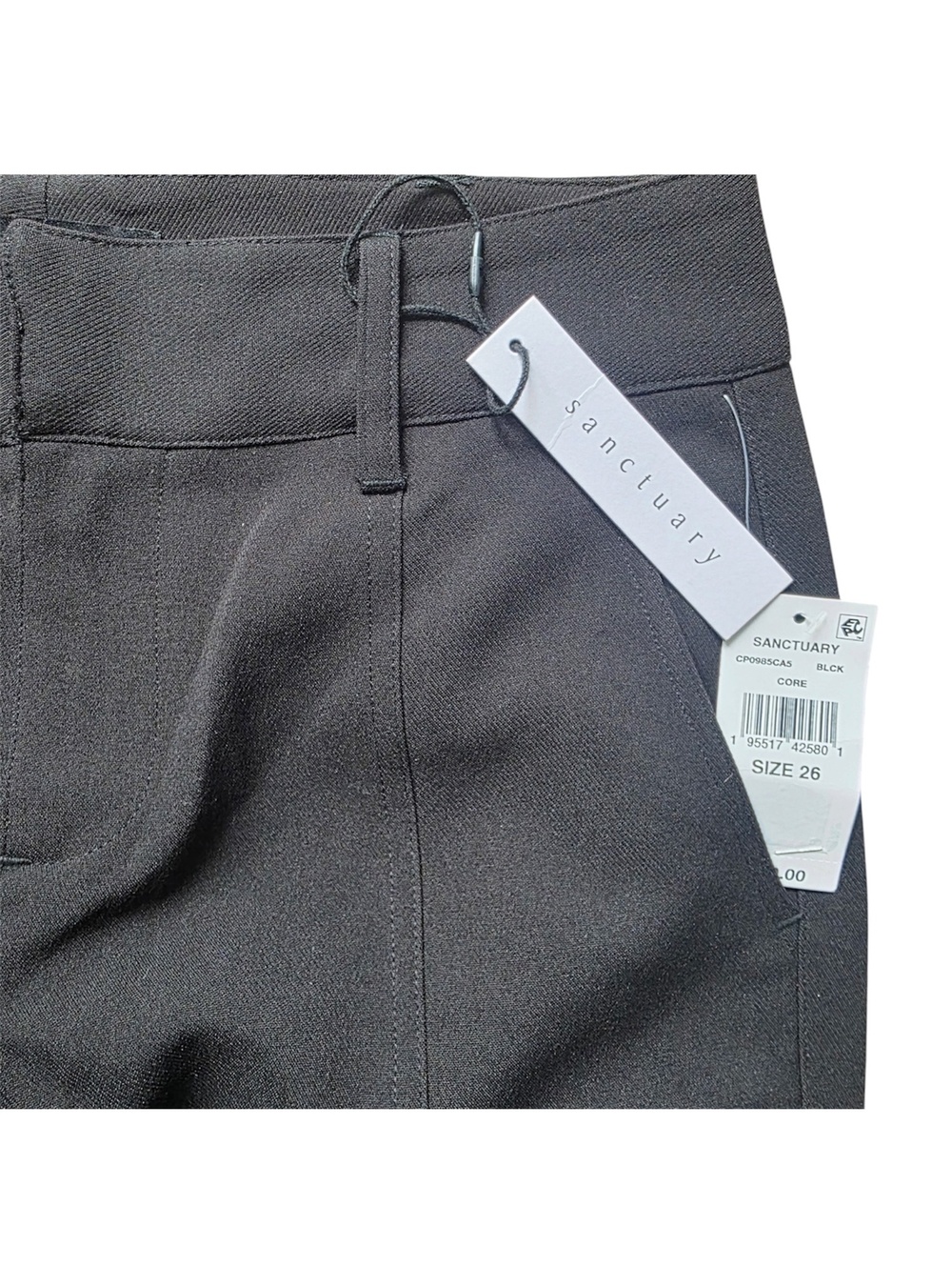 Sanctuary Women’s Black Polished Cargo Pant Size: 26 - Picture 4 of 5